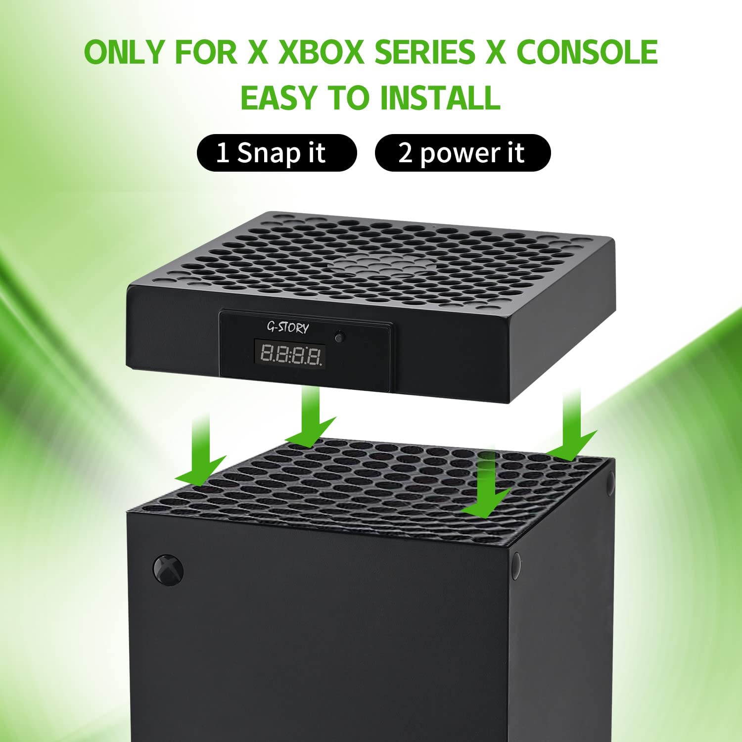 Ventilateur de refroidissement pour Xbox Series X avec lumière LED