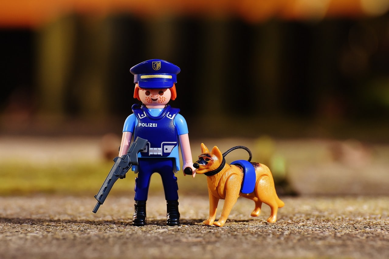 playmobil policier avec chien